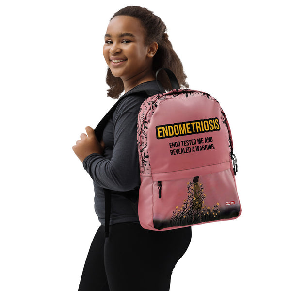 ILLTOCHILL Endometriosis Awareness Backpack – Girl's Right (Black)