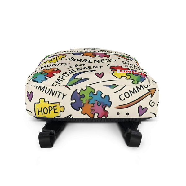 ILLTOCHILL Autism Awareness Backpack – Default Bottom (Clear)