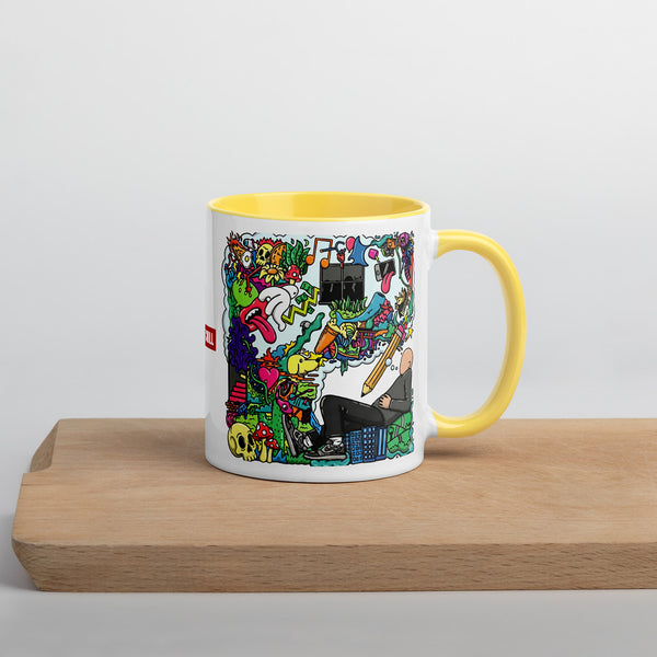 ILLTOCHILL Adhd Attention deficit awareness gift Mug with Color Inside – Lifestyle Right