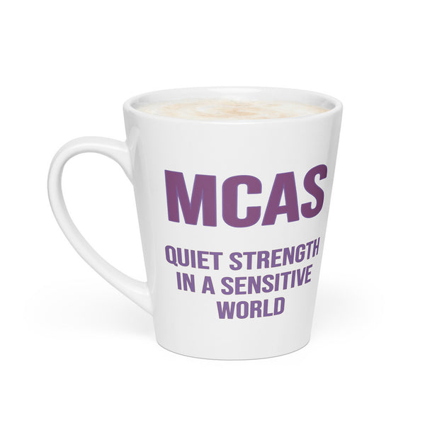 ILLTOCHILL MCAS awareness Mast cell activation syndrome gift Latte mug – Flat 2 Left