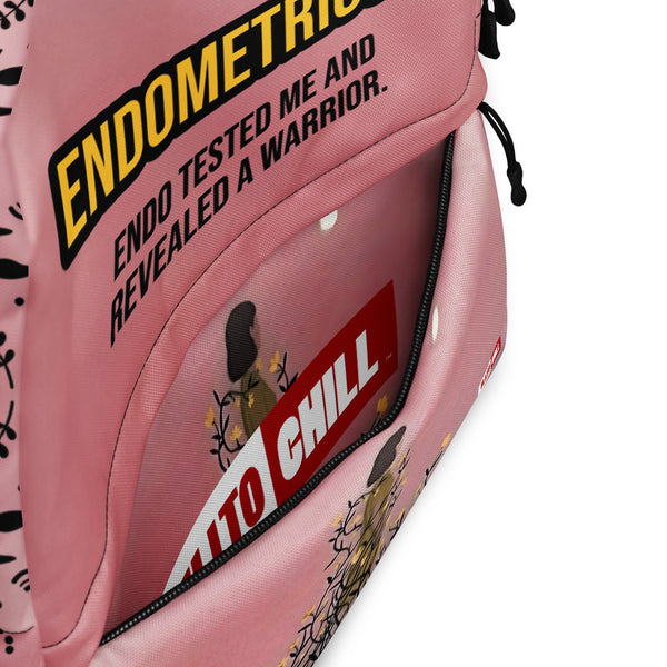 ILLTOCHILL Endometriosis Awareness Backpack – Product details Product details 2 (Black)