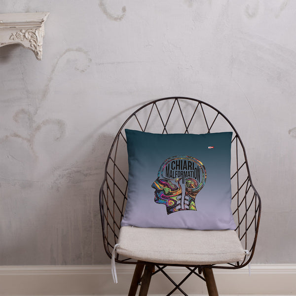 ILLTOCHILL CM Chiari Malformation awareness gift Pillow – Lifestyle Front Lifestyle 1 (Black)