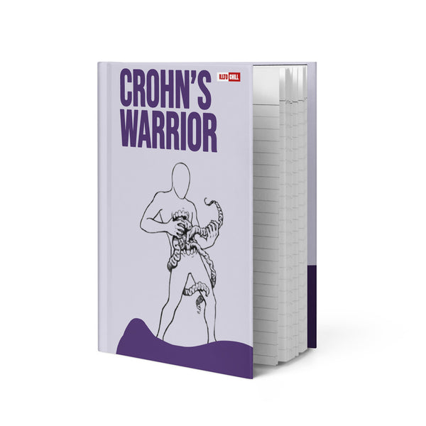 ILLTOCHILL Crohn's disease awareness and support gift Hardcover journal matte – Flat 2 Front (Illtochill Crohn's Disease Awareness And Support Gift Hardcover Journal Matte)