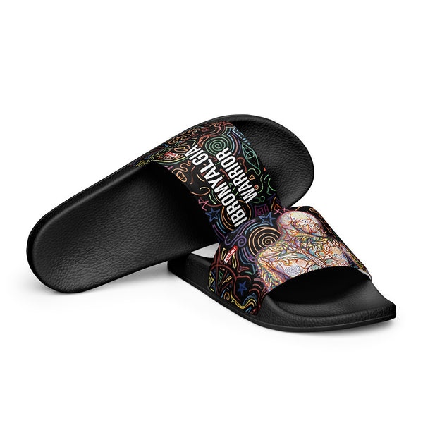 ILLTOCHILL Fibromyalgia Support Men's Slides – Flat 4 Front (Fibromyalgia Support Men's Slides)