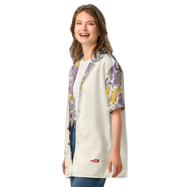 ILLTOCHILL lupus disorder Unisex button shirt – Women's 2 Left Front (Black)