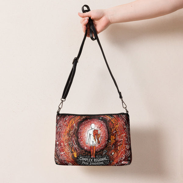 ILLTOCHILL CRPS Awareness Crossbody Bag – Flat Lifestyle 3 Front (Crps Awareness Crossbody Bag)