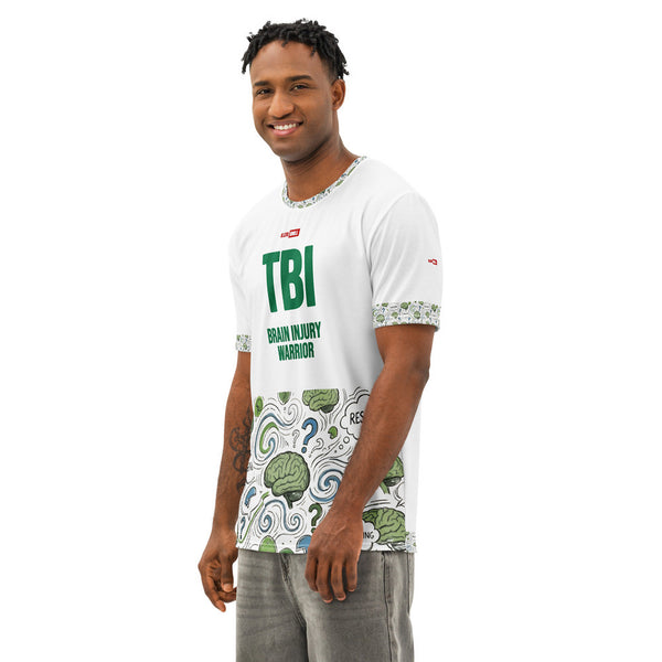 ILLTOCHILL TBI Support T-Shirt – Men's Left Front (White) #2