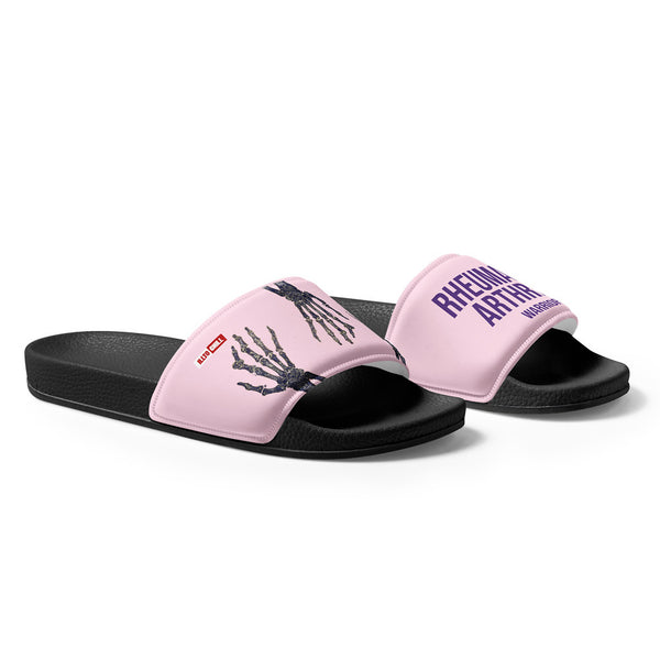 ILLTOCHILL RA Awareness Women's Slides – Flat Right Front (Ra Awareness Women's Slides)