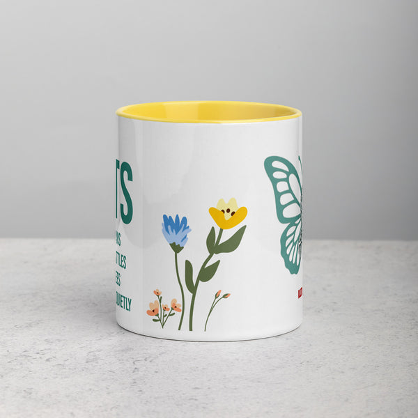 ILLTOCHILL POTS awareness gift Mug with Color Inside – Lifestyle 2 Front