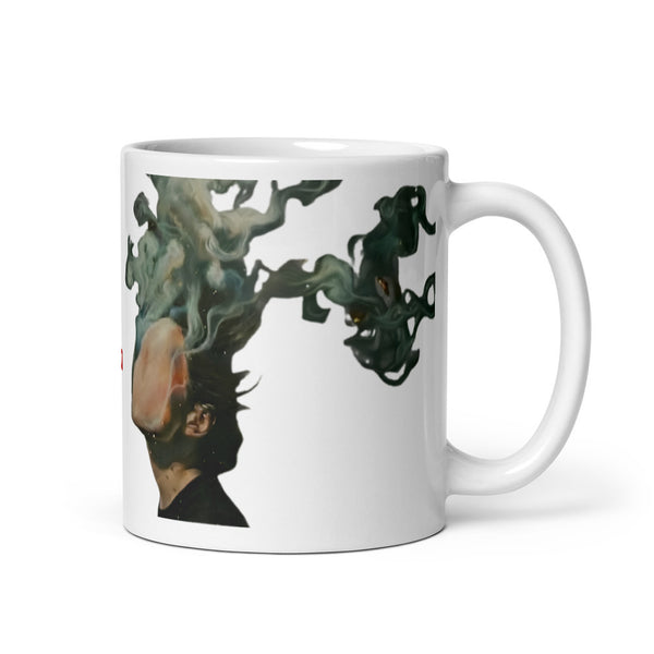 ILLTOCHILL Asthma awareness and support gift White glossy mug – Default Handle on Right