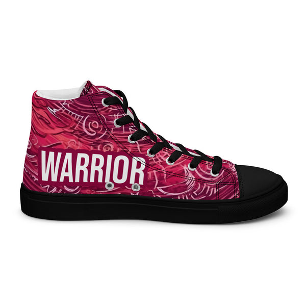 ILLTOCHILL CRPS Awareness Women's High Top Shoes – Flat 2 Left Inside (Crps Awareness Women's High Top Shoes)