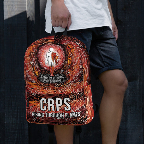 ILLTOCHILL CRPS Awareness Backpack – Men's Lifestyle Left (Black)