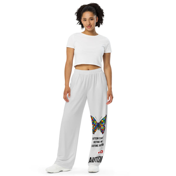 ILLTOCHILL Autism Awareness Pants – Women's Front (White)