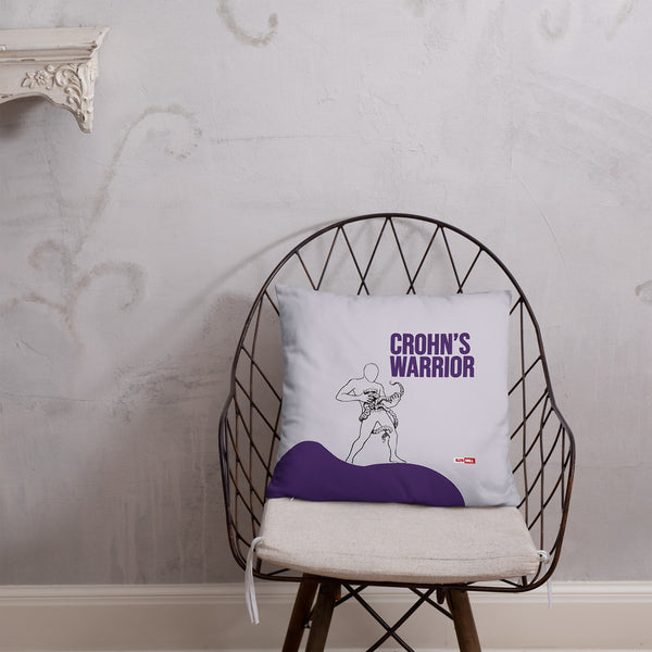 ILLTOCHILL Crohn's disease awareness and support gift Pillow – Lifestyle Front Lifestyle 1 (Black)