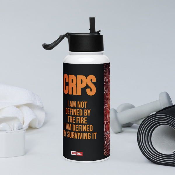ILLTOCHILL CRPS Awareness gift Stainless steel water bottle with a straw lid – Lifestyle 2 Right