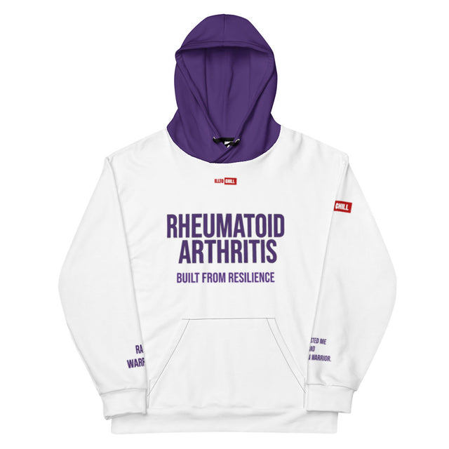 Wrapped in Strength Rheumatoid Arthritis Unisex Heavyweight Hoodie – ILLTOCHILL Heavy Comfort Layer