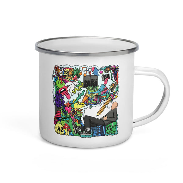 ILLTOCHILL Adhd Attention deficit awareness gift Enamel Mug – Default Right