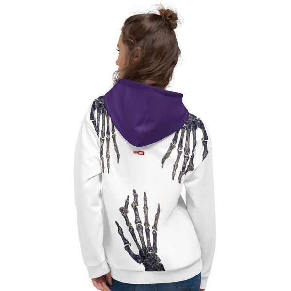 ILLTOCHILL RA awareness Rheumatoid Arthritis support gift heavyweight Unisex Hoodie – Women's Back (Black)