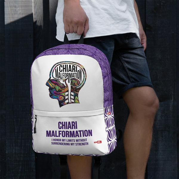 ILLTOCHILL Chiari Malformation Awareness Backpack – Men's Lifestyle Left