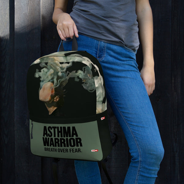 ILLTOCHILL Asthma Support Backpack – Women's Lifestyle Left (Black)