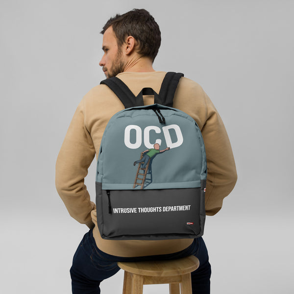 ILLTOCHILL OCD Awareness Backpack – Men's Front (Clear)