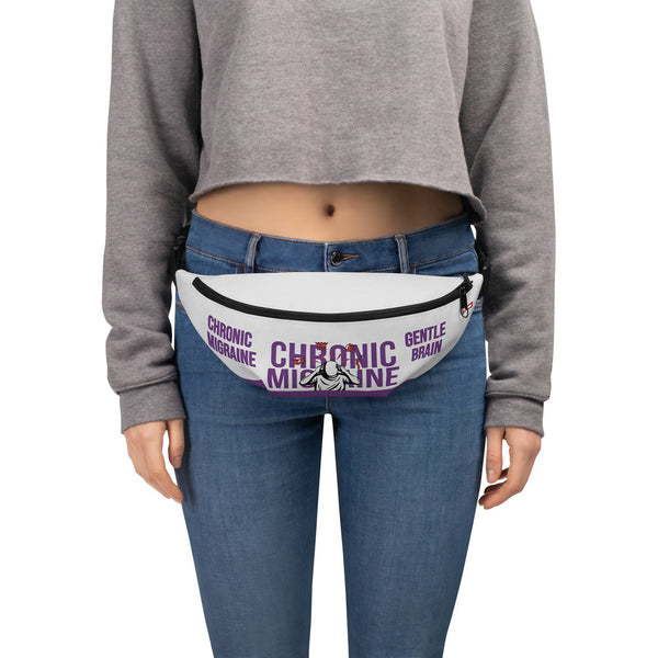 ILLTOCHILL Migraine Awareness Fanny Pack – Women's Front (Clear)