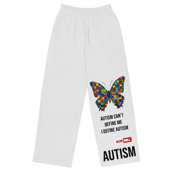 ILLTOCHILL Autism Awareness Pants – Flat Front (White)