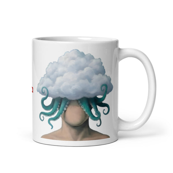 ILLTOCHILL OCD awareness Obsessive-Compulsive Disorder gift White glossy mug – Default Handle on Right