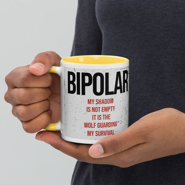 ILLTOCHILL Bipolar disorder gift Mug with Color Inside – Lifestyle 3 Left