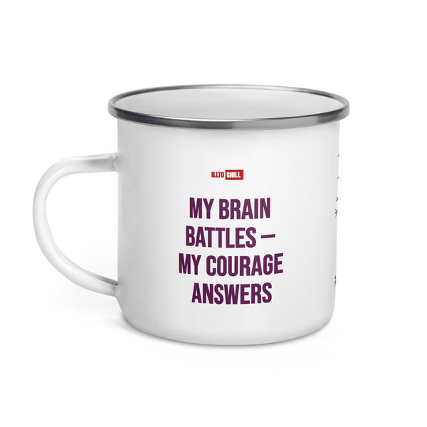 ILLTOCHILL Epilepsy awareness and support gift Enamel Mug – Default Left