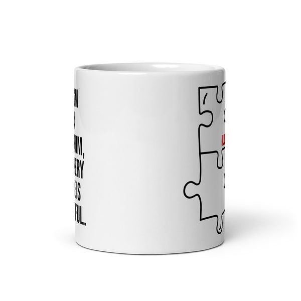 ILLTOCHILL Autism awareness neurodiversity gift White glossy mug – Default Front view