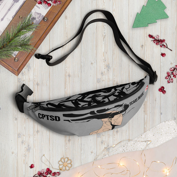 ILLTOCHILL C-PTSD Support Fanny Pack – Holiday season Front (Black)