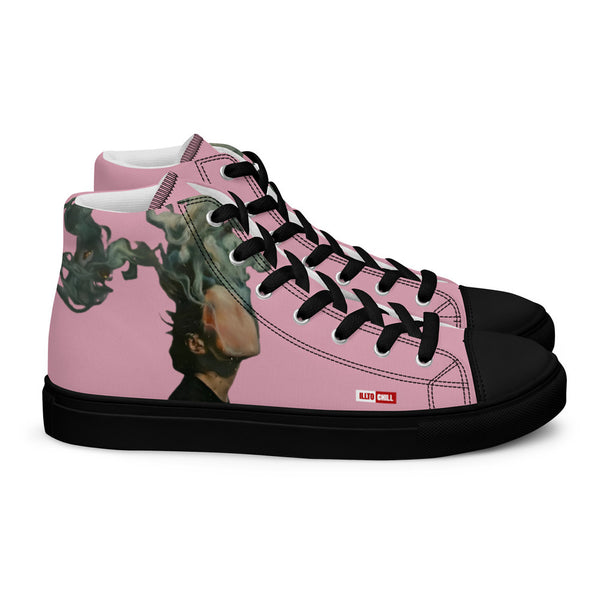 ILLTOCHILL Asthma Support Women's High Top Shoes – Flat Right (Asthma Support Women's High Top Shoes)