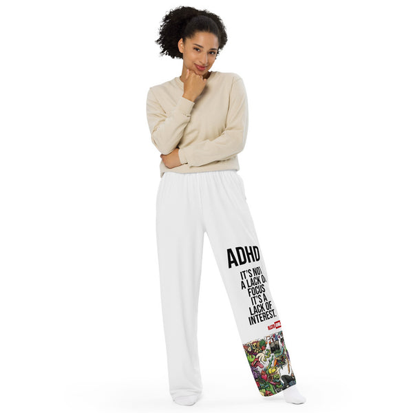 ILLTOCHILL ADHD Awareness Pants – Women's Lifestyle Front (White)