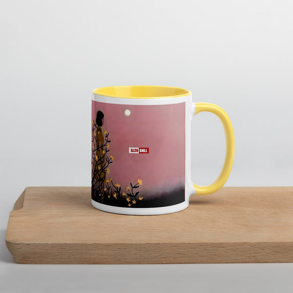 ILLTOCHILL Endometriosis awareness Endo warrior gift Mug with Color Inside – Lifestyle Right