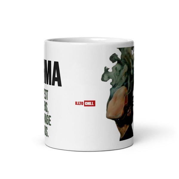 ILLTOCHILL Asthma awareness and support gift White glossy mug – Default Front view