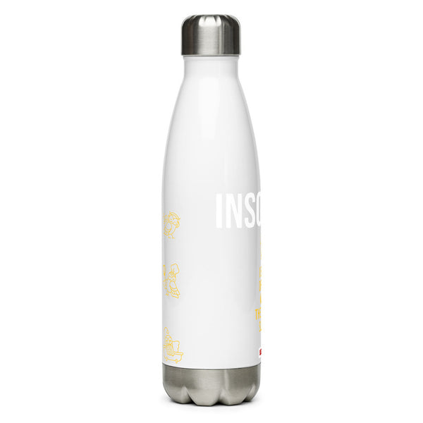 ILLTOCHILL Insomnia Night Owl Stainless steel water bottle – Flat Right