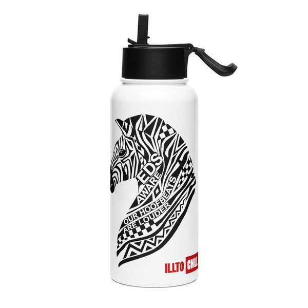 ILLTOCHILL EDS ehler danlos awareness gift Stainless steel water bottle – Flat Left