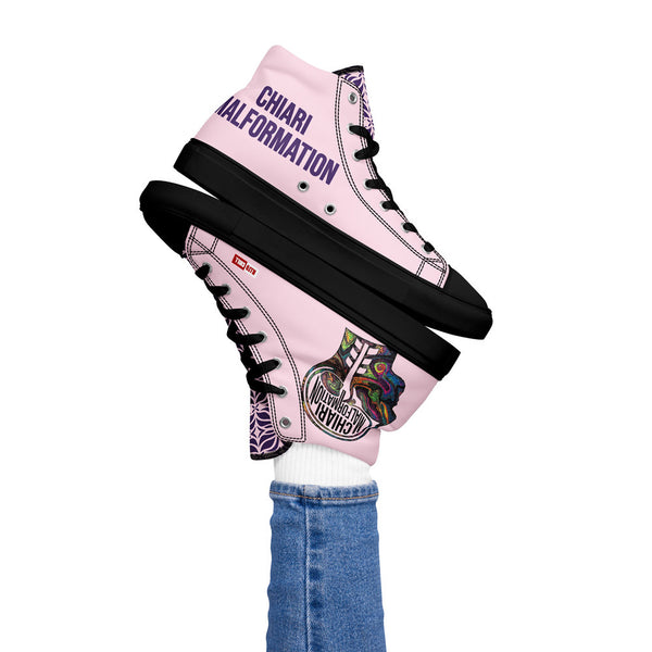 ILLTOCHILL Chiari Malformation Awareness Women's High Top Shoes – Women's Lifestyle 2 Left (Chiari Malformation Awareness Women's High Top Shoes)