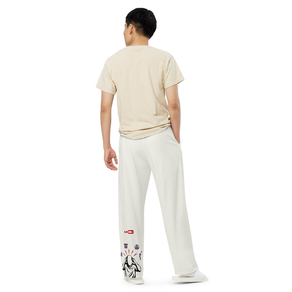 ILLTOCHILL Chronic Migraine Awareness Pants – Men's Back (White)