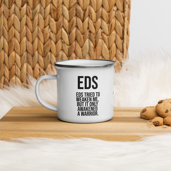 ILLTOCHILL EDS ehler danlos syndrome awareness gift Enamel Mug – Lifestyle 4 Left