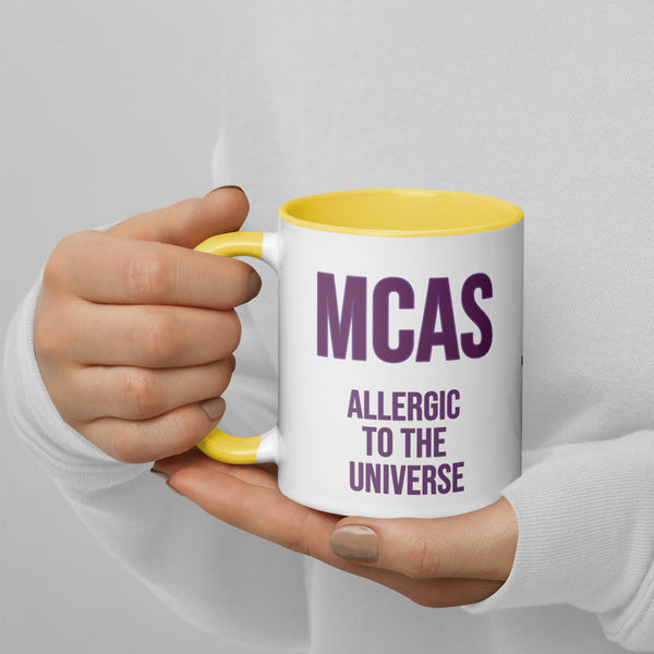 ILLTOCHILL MCAS awareness Mast cell activation syndrome gift Mug with Color Inside – Lifestyle 4 Left