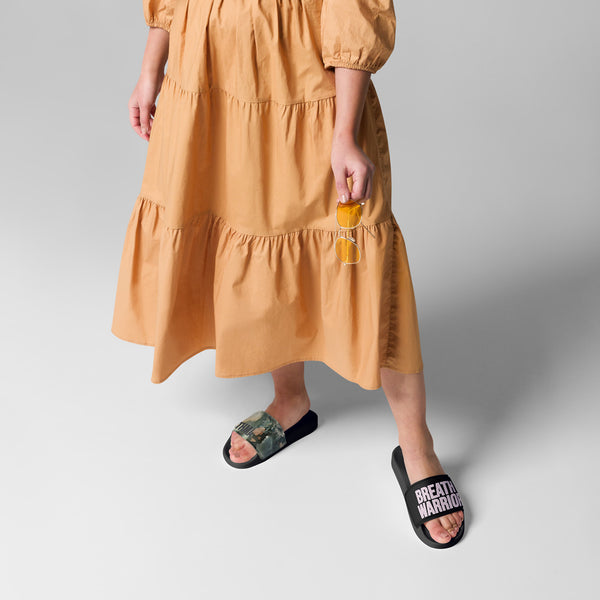 ILLTOCHILL Asthma Support Women's Slides – Women's Lifestyle 3 Front (Asthma Support Women's Slides)