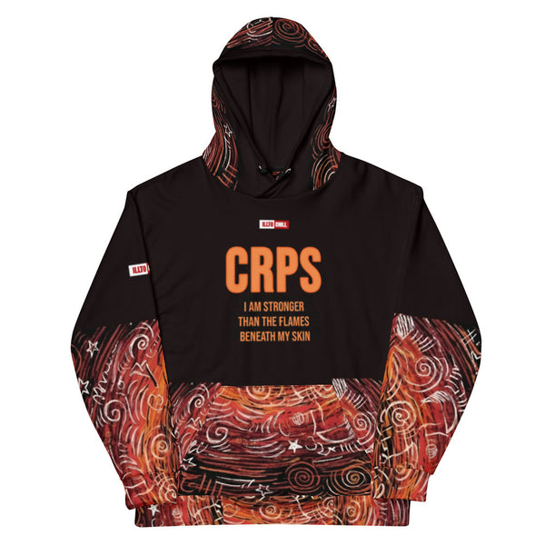 ILLTOCHILL CRPS Awareness gift heavyweight Unisex Hoodie – Flat Front (Black)