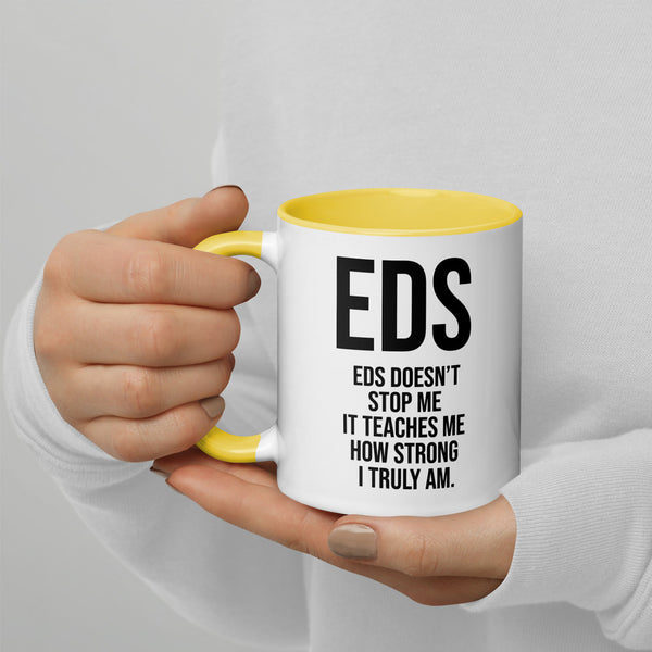 ILLTOCHILL EDS ehler danlos syndrome awareness gift Mug with Color Inside – Lifestyle 4 Left