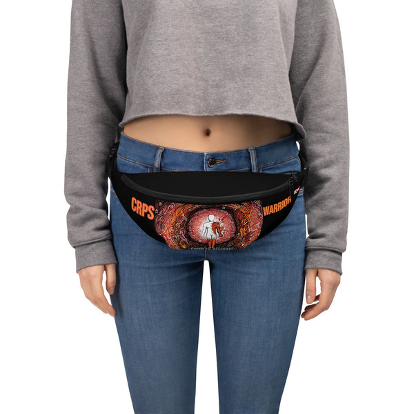 ILLTOCHILL CRPS Awareness Fanny Pack – Women's Front (Black)