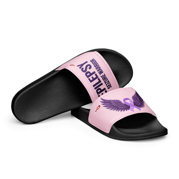 ILLTOCHILL Epilepsy Support Women's Slides – Flat 4 Front (Epilepsy Support Women's Slides)