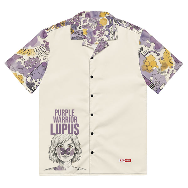 ILLTOCHILL lupus disorder Unisex button shirt – Flat Front (Black)