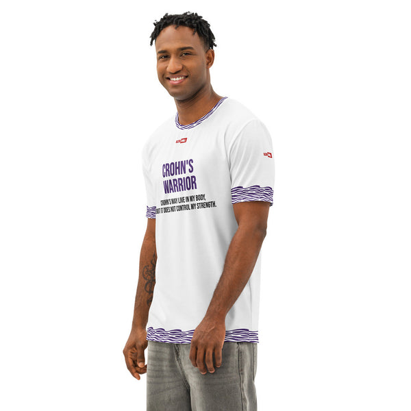 ILLTOCHILL Crohn's Disease Awareness T-Shirt – Men's Left Front (White)