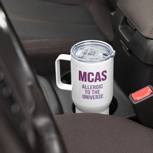 ILLTOCHILL MCAS awareness Mast cell activation syndrome gift Travel mug with a handle – Lifestyle Right